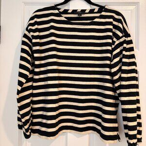 Women's 100% Cotton JCREW Striped Shirt Size M